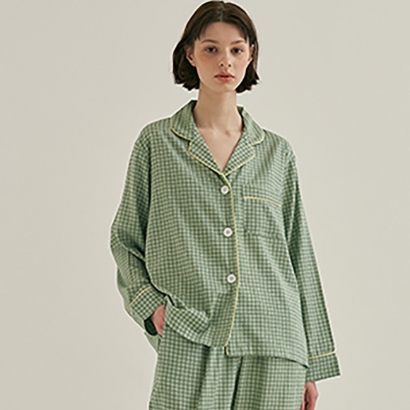 Jo’s Lounge Peppermint Buttondown Sleep Shirt One Size - Picture 3 of 9